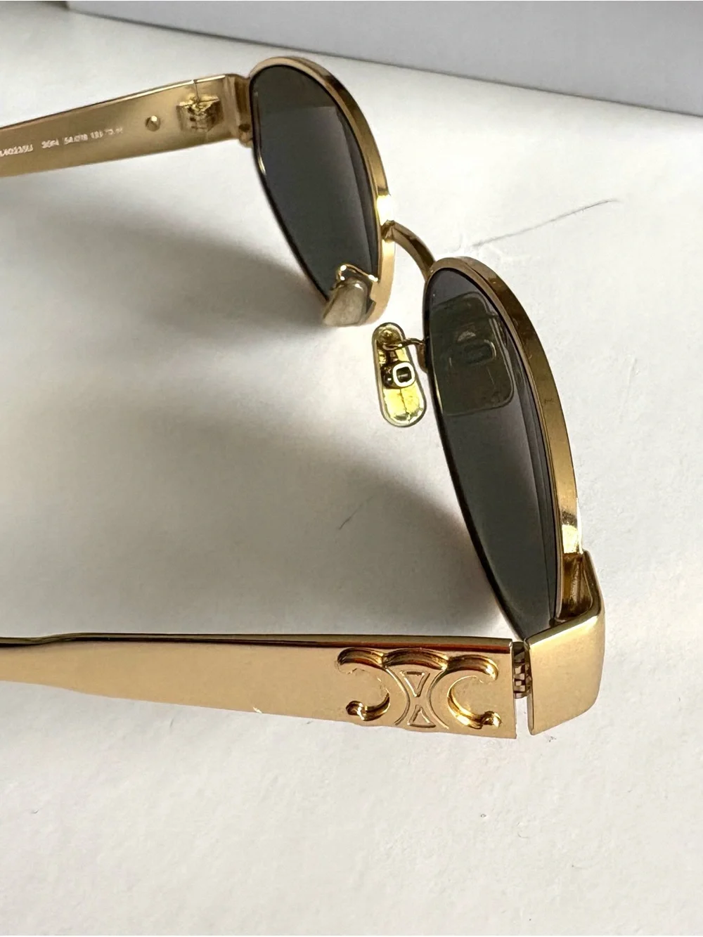 Celine Triomphe Metal Oval 01 Sunglasses - Picture 4 of 9